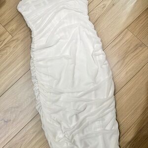 Rosedress White Corset Strapless Dress